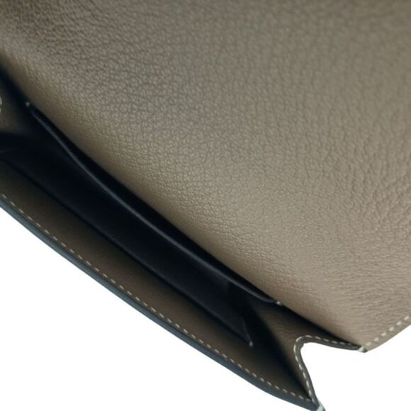 HERMES Hermès Wallet/Coin Case Lauris Luli Etoupe Chevre Mysore Women's - Picture 7 of 9